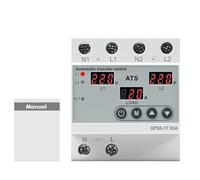 Commutateur de Transfert Automatique Inverseur de Source Monophasé 63A AC220V avec Affichage LED, protection contre les surtensions et les sous-tensions pour générateurs et systèmes photovoltaïques