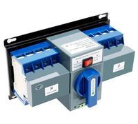 Commutateur de transfert automatique - Mini ATS 63A - Changement de source rapide en 2 secondes - Commutateur pour alimentation principale et alimentation de secours - Fonctionnement manuel et automat