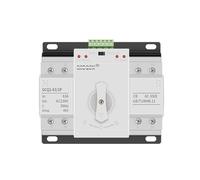 Commutateur de transfert automatique miniature à double puissance - Commutation manuelle 4P à courant élevé for une alimentation électrique transparente, 1 pièce(4p 32A)