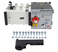 Commutateur de transfert générateur PC isolé, 2 entrées, 1 sortie, alimentation double, automatique, AC 400V, 125A
