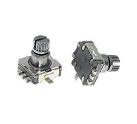 Commutateur d'encodeur rotatif 5 pièces EC11 avec interrupteur poussoir 5Pin SMD Type poignée longueur 10 MM arbre de prune interrupteur industriel