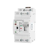 Commutateur électrique G2R Din Rail 2P ATS, commutateur de transfert manuel, bobine 110V 220V, Type PC, alimentation de ville vers générateur 63A(110V,G2R 2P 25A)