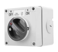Commutateur étanche Ip66 250v 2 Positions Sélecteur Rotatif Interrupteur Marche-arrêt étanche à la Poussière pour Une Utilisation En Extérieur(2P32A)