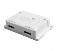 Commutateur intelligent Wi-Fi 4CH PRO R3/4CH R3, 4 canaux Wi-Fi pour relais pour Sonoff, contrôle par application avec auto-support/verrouillage/pouce, commande vocale compatible, AC100-240 V, blanc
