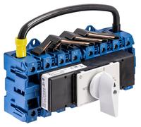 Commutateur Kraus & Naimer NETZ-0-NOTSTROM, 4 pôles, à enclenchement instantané, Ith = 100 A, P = 37 kW (AC23B, 400 V CA), 35 mm², 1 pièce.