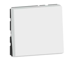 Commutateur Mosaic EasyLed 2 modules 10AX, blanc