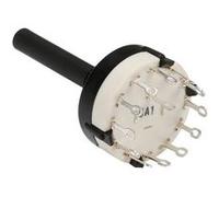Commutateur rotatif 1 circuit / 12 positions - cosses a souder