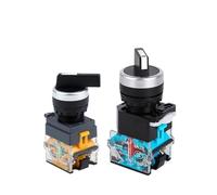 commutateur rotatif, 10 boutons LA38-11X2 de 22 mm, sélection 2P 3P1NO1NC 2NC(3p Reset 2no)