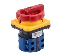 Commutateur Rotatif 380V 20A, Interrupteur à Came Verrouillable Industriel | 4 Pôles, Contacts en Argent, Boîtier PC Ignifuge, Montage Panneau M1 ou M2, Contrôle Manuel Stable