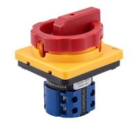 Commutateur Rotatif 380V 20A, Interrupteur à Came Verrouillable Industriel | 4 Pôles, Contacts en Argent, Boîtier PC Ignifuge, Montage Panneau M1 ou M2, Contrôle Manuel Stable