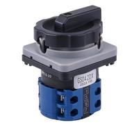 Commutateur Rotatif 380V 20A, Interrupteur à Came Verrouillable Industriel | 4 Pôles, Contacts en Argent, Boîtier PC Ignifuge, Montage Panneau M1 ou M2, Contrôle Manuel Stable