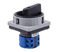 Commutateur Rotatif 380V 20A, Interrupteur à Came Verrouillable Industriel | 4 Pôles, Contacts en Argent, Boîtier PC Ignifuge, Montage Panneau M1 ou M2, Contrôle Manuel Stable