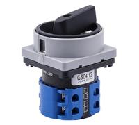Commutateur Rotatif 380V 20A, Interrupteur à Came Verrouillable Industriel | 4 Pôles, Contacts en Argent, Boîtier PC Ignifuge, Montage Panneau M1 ou M2, Contrôle Manuel Stable