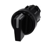 Commutateur Rotatif de Transfert 3SU1002-2BL10-0AA0 Lumineux | Commutateur rotatif lumineux 22 mm en plastique rond noir avec 3 positions IO-II verrouillage