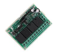 Commutateur sans Fil 433Mhz, Récepteur De Commutateur De Relais sans Fil Multifonction à 4 Voies avec Télécommande Module Récepteur DC12V 4 Émetteur/Récepteur + 1 Récepteur