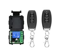 Commutateur sans fil avec télécommande 433Mhz, récepteur de relais DC 12V 1CH RF 10A et transmetteur 2CH pour serrure électromagnétique de porte 1Receiver N