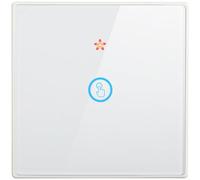 Commutateur sans fil avec télécommande RF433 fréquence 30 mètres écran tactile capacitif avec verre trempé (B)