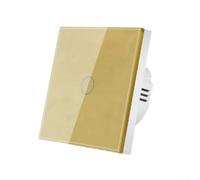 Commutateur tactile pour maison intelligente pour hôtel, bureau, simple | Installation de fil sous tension unique, pas de neutre nécessaire, facile à installer, s'adapte aux boîtes de 86 mm