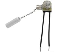 Commutateur Tirette Double Contrôle Vintage(silver 5cm) | Mécanisme pour robuste, finition or élégante, pour facile à tirer, pour lustres et lampes