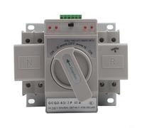 Commutateur Transfert Auto 2P 63A Double Alimentation | Double alimentation, commutation coupure, pour idéal générateur, réseau électrique stable, usage résidentiel