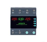 Commutateur Transfert Auto Dual Power 63A 220V(1-63A) | Transfert automatique rapide, double alimentation, protection surtension, pour idéal maison, 63A nominal