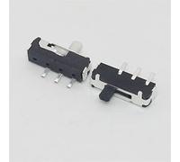 Commutateurs industriels 10pcs Mini interrupteur à glissière à 3 broches On-Off 2 positions Micro interrupteur à bascule à glissière Interrupteur à glissière horizontal miniature Blanc Micro interrupt