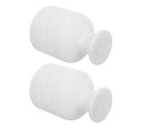 COMNESTBI Flacon Diffuseur D'huiles Essentielles 2 Pièces en Verre Rond | Rechargeable, Usage DIY Maison, Base Stable, Design Élégant, Récipient pour Parfum D'ambiance