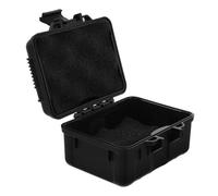 COMNESTBI Mallette de Rangement Outils Portable, Boîte à Outils Noire PP | Mousse Absorbante, Coque Rigide Verrouillable, Poignée Robuste, Intérieur Compartimenté, pour Voyage et Dépannage