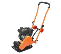 Compacteur à plaque, moteur à essence de 2 CV et 79 cm³, pilon vibrant à 5 250 vibrations par minute, force de compactage de 8 kN, plaque de 41 x 31,5 cm, compacteur à conducteur marchant pour l'aména