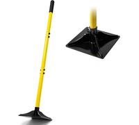 Compacteur de sol, dimensions 20x20 cm, manche en acier de 122 cm, pour le compactage
