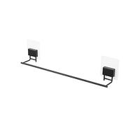 Compactor Bestlock Black Magic Grand Porte-Serviettes Mural, Montage Auto-adhésif, supporte jusqu'à 4 kg, Fer poudré antirouille, 48 x 6,5 x 10,5 cm, RAN10210