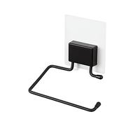 Compactor BESTLOCK Magic Bath Black - Porte-Papier Toilette Auto-Adhésif, Acier Noir Mat, 13x6x14 cm