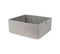 Compactor - Boîte de rangement en tissu Oxford gris taille L 42 x 36 x H.16.5 cm