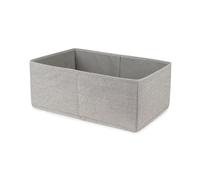Compactor Boîte de rangement M 42 x 26 x 16.5 cm, Tissu Oxford Gris | Boîte de rangement en tissu Oxford gris, taille M, dimensions 42 x 26 x 16.5 cm.