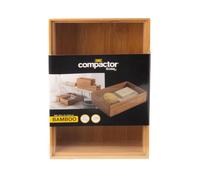 Compactor Osaka Organisateur Nature, Taille XXL, 30x15x6,35(h) cm, Bambou Écologique, Naturel