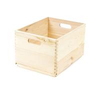Compactor Boîte en Bois XL 40x30x23 cm, Couleur Naturelle