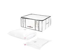 Set de 3 Boîtes à Vide 3D Semi-Rigides Compactor - Ensemble Promotionnel SIGNATURE COMPACTOR XXL + 2 Sacs sous Vide Offerts