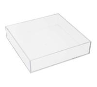 Compactor Cristal RAN6315 Organisateur de Maquillage et Bijoux carré en polystyrène 20 x 20 x 5 cm Transparent
