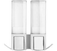 distributeur de savon Clever 20 x 20,6 cm transparent/blanc