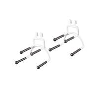 Compactor Ensemble de 2 Porte-Cravates, Gamme XTEND, Se Monte sur Le Rail d'extension, Métal, Blanc, 7,5 x 7,5 x H.7,3 cm