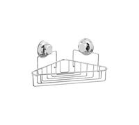 COMPACTOR Étagère d’angle métal chromé - 2 ventouses - 12 kg