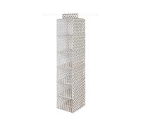 Compactor Étagère Souple à Suspendre, Beige/Blanc, 30 x 30 x H.128 cm, Gamme Ikat