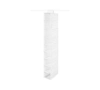 Compactor Étagère Souple à Suspendre, Gris/Blanc, 15 x 30 x H.128 cm, Gamme Anton
