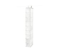 Compactor Étagère souple suspendue RAN1259 – 9 compartiments, jusqu'à 6 kg, blanc 15×30×H128 cm