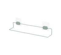 Compactor - Grand Porte-Serviette adhésif sans perçage repositionnable pour Salle de Bain, 50 x 6.5 x H.15 cm, Coloris Vert