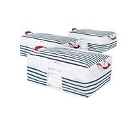 Compactor Housse de Rangement Couette 65 x 50 x 27 cm Bleu, Lot de 3