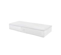 Compactor - Housse de rangement format extra plat dessous de lit, coloris blanc transparent - Rangement dessous de lit