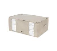 Compactor - Housse de rangement sous vide - Taille XXL très grande capacité - Coloris beige - Compression couettes oreillers vêtements - Rangement armoire