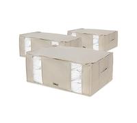 Compactor Housses Sous Vide XXL Beige Compression Couettes, Lot de 3