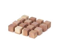 Compactor - Lot 16 x Cubes antimites en cèdre, Marron, 2 x 2 x H 2 cm
